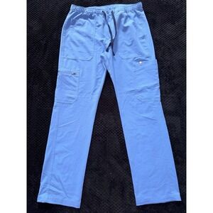 Figs Jogger Women Straight Leg Blue Technical Scrub Size Medium